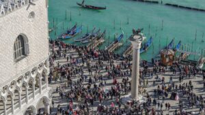 Gondola Ferry Pier in Venice