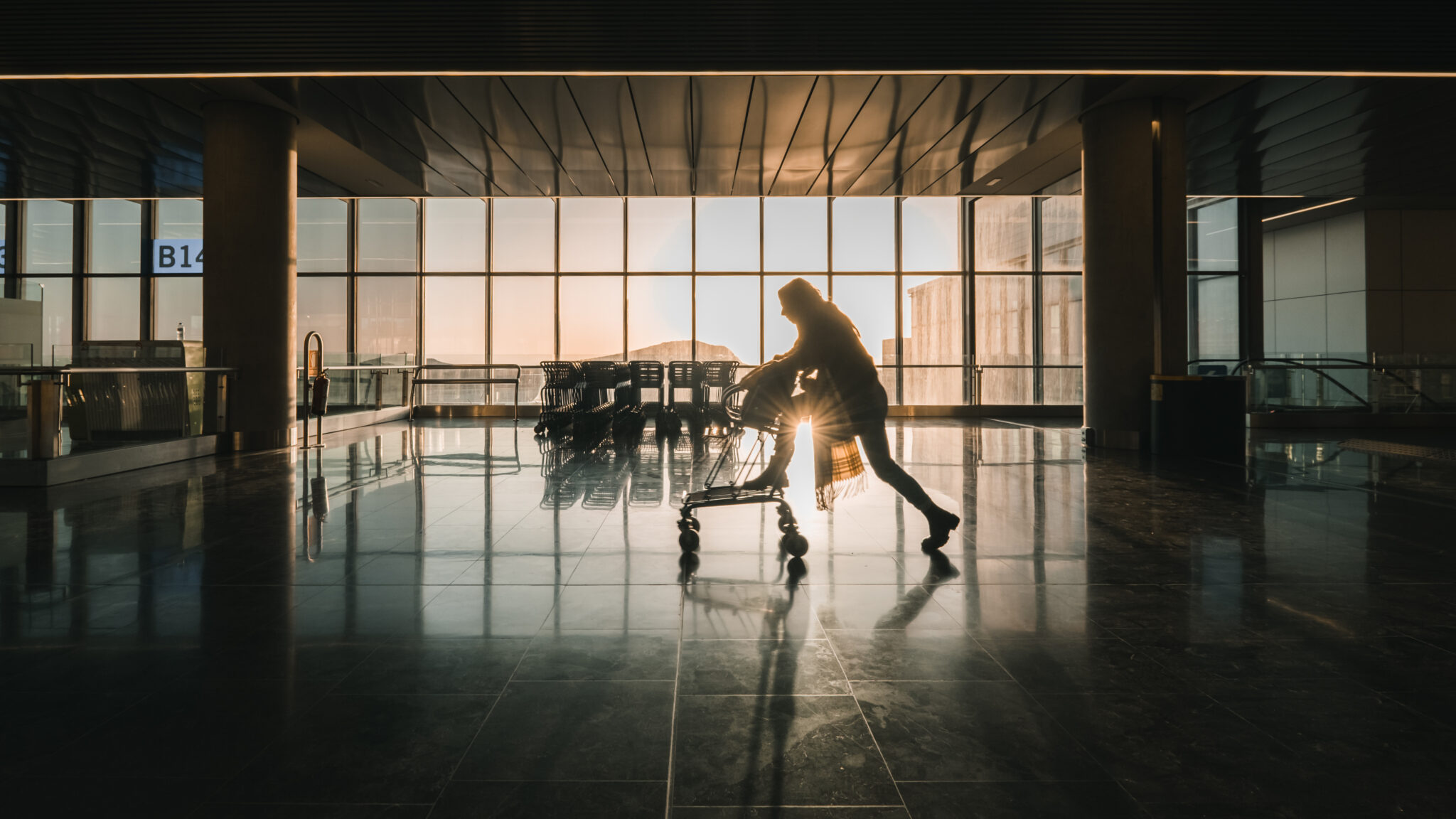 girl airport