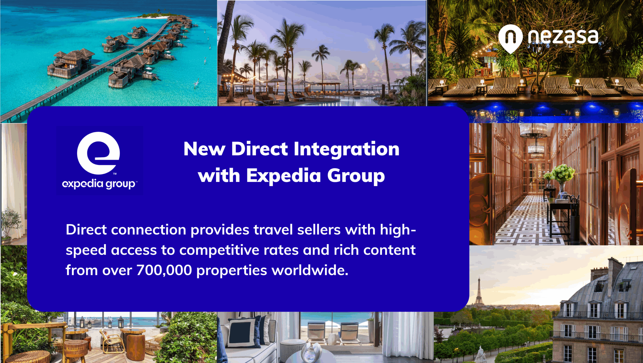 Nezasa direct integration with Expedia