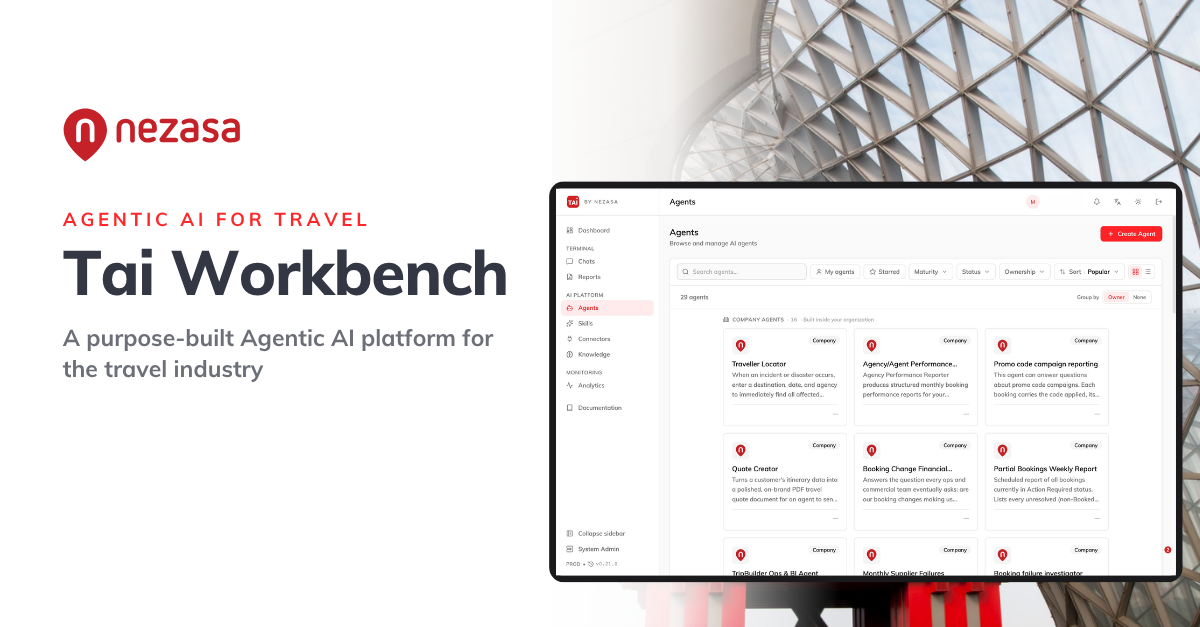 tai workbench an ai agents platform for the travel industry